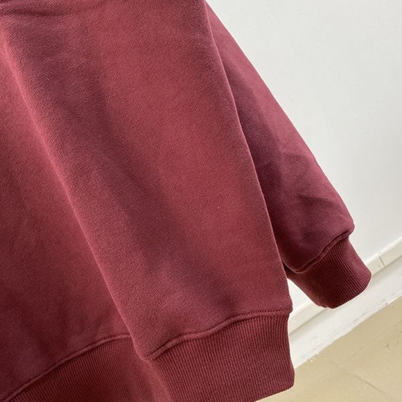 Anine Bing Burgundy Logo Sweatshirt - Picture 6 of 6